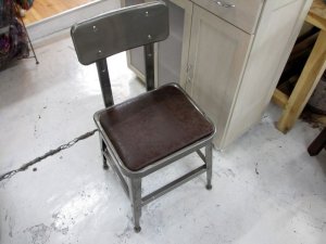 画像2: メタルチェア（ガンメタル）