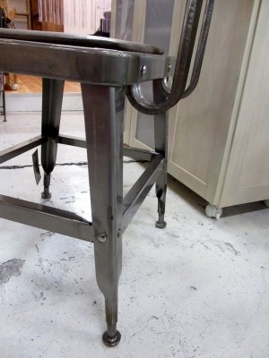 画像5: メタルチェア（ガンメタル）