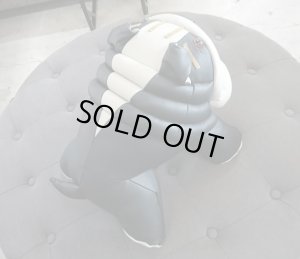 ブルドッグ　レザー　オブジェ　ぬいぐるみ　ライノ家具店