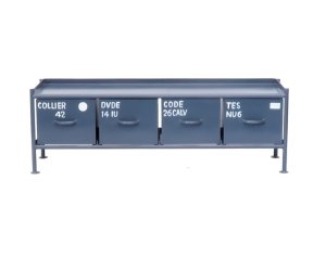 4杯引出しチェスト MSG GY ライノ家具店