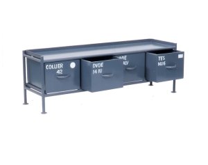 4杯引出しチェスト MSG GY ライノ家具店