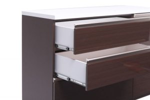 マーダー　キッチンカウンター 130　MURDER　レンジボード　ブラウン　ライノ家具店