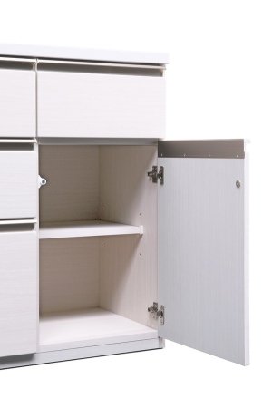 マーダー　キッチンカウンター 130　MURDER　レンジボード　ホワイト　ライノ家具店