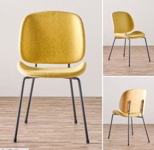 9015 チェア　イエロー　家具店ライノ
