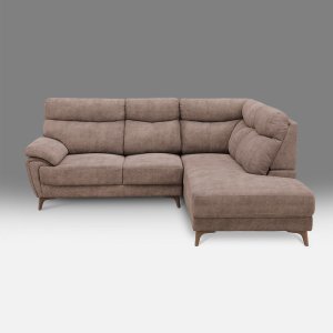 カウラ カウチソファ　ブラウン　家具店ライノ