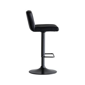 ロキ　バーチェア ブラック　家具店ライノ