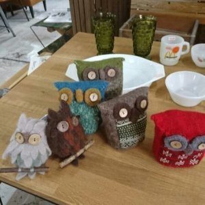 画像: ＯＷＬ　フエルト　モダン　ふくろう　大