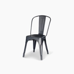 画像: 1234 Steel Chair　1234 スチール チェア　W445　マットブラック