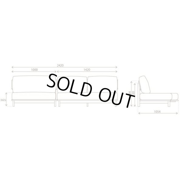 マナー　カウチソファ 変形　家具店ライノ