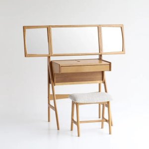 画像: Herit. Dresser&Stool　W1195　ナチュラル