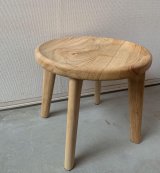 画像: 天然木のナチュラルスツール（テーブル）W370×H300