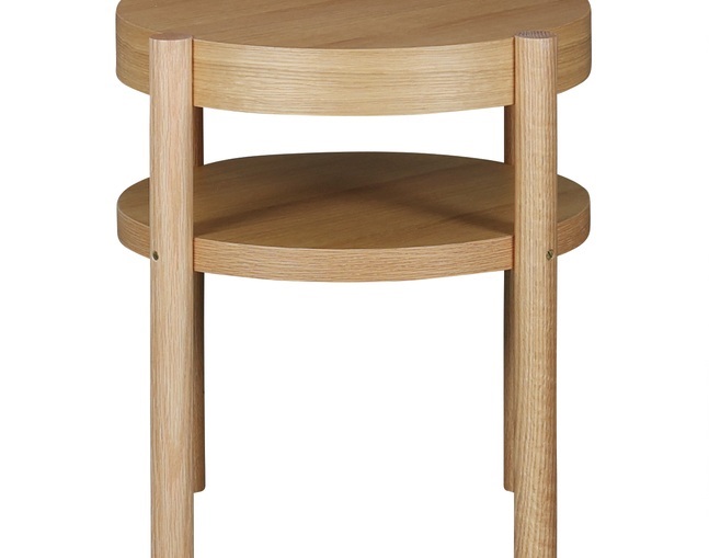 SIDE TABLE CYLINDA　オーク　家具店ライノ