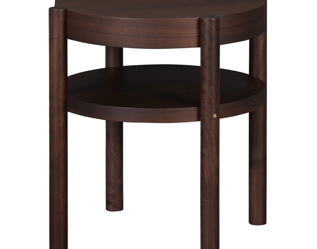 SIDE TABLE CYLINDA　ウォールナット　家具店ライノ